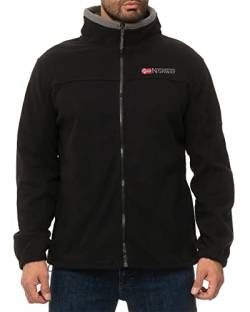 Geographical Norway Herren Tamazonie Polar Fleece Jacke Zip Sweater SQ254H/GN Größe M Farbe Schwarz von Geographical Norway