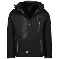 Geographical Norway Herren Tambour Herren Softshell Jacke (M, Schwarz/Rot) von Geographical Norway