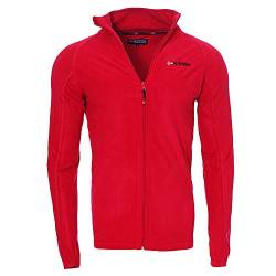 Geographical Norway Herren Tug Polar Fleece Jacke Zip Sweater Raglan SQ315H/GN Größe L Farbe rot von Geographical Norway