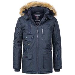 Geographical Norway Herren Winter Parka Chirac Navy - XL - mit UD Bandana von Geographical Norway