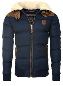 Geographical Norway Herren Winterjacke Steppjacke Jacke Herren ABRAMOVITCH (Navy, Medium) von Geographical Norway