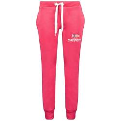 Geographical Norway Max Lady - Jogginghose Damen Lang - Sportbekleidung Komfortabel Weich - Hose Überbekleidung Frauen Lässige Baumwolle - Trainingshose Winter Frühling Sommer (Rosa Flash L) von Geographical Norway