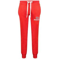 Geographical Norway Max Lady - Jogginghose Damen Lang - Sportbekleidung Komfortabel Weich - Hose Überbekleidung Frauen Lässige Baumwolle - Trainingshose Winter Frühling Sommer (Rot M) von Geographical Norway