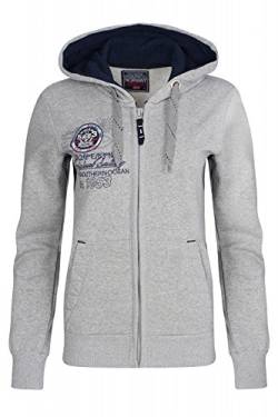 Geographical Norway Sweatjacke Friponette Lady, Größe:2 / Medium;Farbe:Light Grey von Geographical Norway