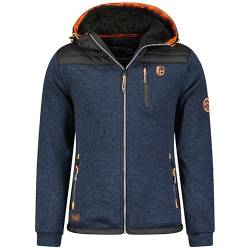 Geographical Norway Toledo Men - Fleece Halbdick Mann Warm Fermetur Zip - Jacke Herbst Winter Frühling Warm Männer - Langarm Pullover Weich Komfort Outdoor (Marineblau S) von Geographical Norway