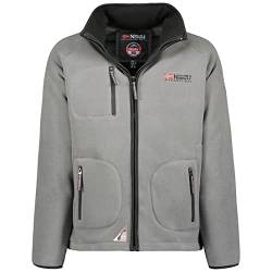 Geographical Norway Trekking Men Full Zip - Fleece Fine Mann Heiße Fermetur Zip - Jacke Herbst Winter Frühling Warm Männer - Langarm Pullover Pelz Weich Komfort Outdoor (Dunkelgrau Schwarz S) von Geographical Norway