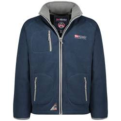 Geographical Norway Trekking Men Full Zip - Fleece Fine Mann Heiße Fermetur Zip - Jacke Herbst Winter Frühling Warm Männer - Langarm Pullover Pelz Weich Komfort Outdoor (Dunkelgraue Rüstung XL) von Geographical Norway