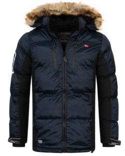 Geographical Norway Winter Jacke Parka Outdoorjacke Funktionsjacke Winterparka Steppjacke, Farbe:Navy, Größe:M von Geographical Norway