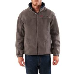 Geographical Norway warme Herren Fleece Winter Übergangs Jacke Outdoor Sweat [GeNo-8-Dunkelgrau-Gr.L] von Geographical Norway