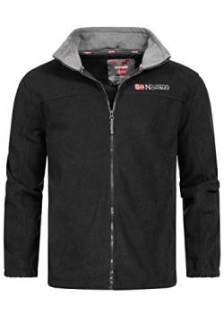 Geographical Norway warme Herren Fleece Winter Übergangs Jacke Outdoor Sweat [GeNo-8-Schwarz-Gr.M] von Geographical Norway