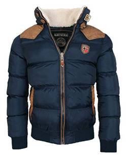 Geographical Norway warme Winterjacke Designer Herren Winter Stepp Jacke [GeNo-31-Navy-Gr.2XL] von Geographical Norway