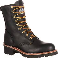 Georgia Boot Men's Logger 8" Black Non Steel-Toe Work Boot von Georgia