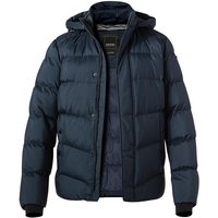 GEOX Herren Steppjacke blau Mikrofaser unifarben von Geox