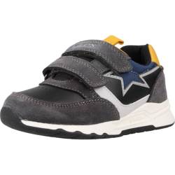 Geox B PYRIP Boy B Sneaker, DK Grey/Yellow, 24 EU von Geox