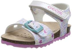 Geox Baby-Mädchen B CHALKI Girl Sandal, White/Multicolor, 20 EU von Geox