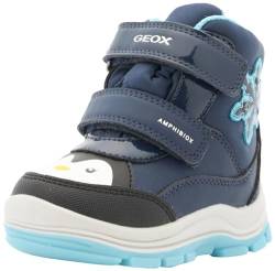 Geox Baby-Mädchen B FLANFIL B ABX Ankle Boot, Navy/Turquoise, 24 EU von Geox