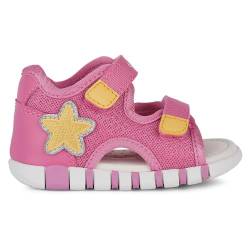 Geox Baby-Mädchen B IUPIDOO Gir Sandal, DK PINK/Yellow, 22 EU von Geox