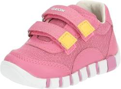 Geox Baby-Mädchen B IUPIDOO Girl A Sneaker, DK PINK/Yellow, 22 EU von Geox