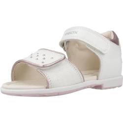 Geox Baby-Mädchen B VERRED Sandal, White/Old Rose, 22 EU von Geox