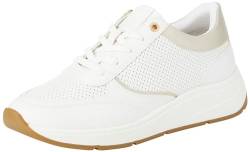 Geox D CRISTAEL D Sneaker, White/LT Gold, 36 EU von Geox
