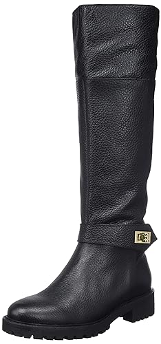 Geox D HOARA Knee High Boot, Black, 40 EU von Geox