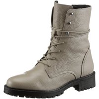 Geox D HOARA Schnürstiefelette, Blockabsatz, Schnürboots mit Innenreißverschluss von Geox