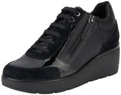 Geox D ILDE C Sneaker, Black, 38 EU von Geox