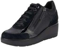 Geox D ILDE C Sneaker, Black, 39 EU von Geox