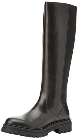 Geox D IRIDEA Knee High Boot, Black, 36 EU von Geox