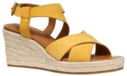 Geox D PANAREA D Wedge Sandal, Yellow, 40 EU von Geox