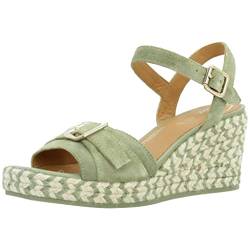 Geox D PANAREA Espadrille Wedge Sandal, Pistachio, 39 EU von Geox