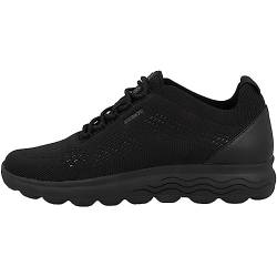 Geox D SPHERICA A Sneaker, Black/Black, 38 EU von Geox