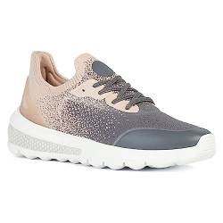 Geox D SPHERICA ACTIF B Sneaker, DK Stone/Nude, 40 EU von Geox