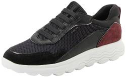 Geox D SPHERICA D Sneaker, Black, 41 EU von Geox