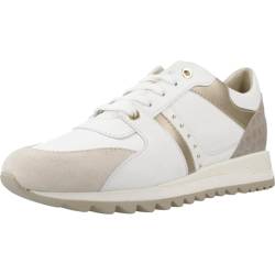 Geox D TABELYA B Sneaker, White/LT Sand, 40 EU von Geox