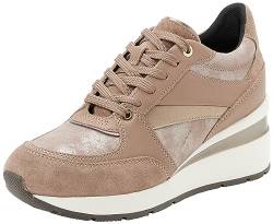 Geox D ZOSMA A Sneaker, DK Taupe, 36 EU von Geox