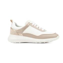 Geox Damen D ALLENIEE B Sneaker, LT Taupe/Off White, 35 EU von Geox