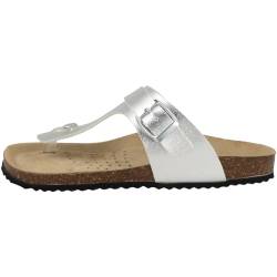 Geox Damen D BRIONIA K Flip-Flop, Silver, 38 EU von Geox