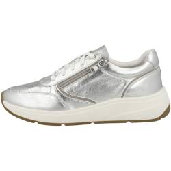 Geox Damen D CRISTAEL E Sneaker, Silver, 37 EU von Geox