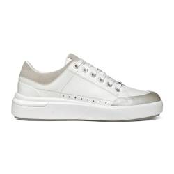 Geox Damen D DALYLA A Sneaker, White/LT Grey, 35 EU von Geox