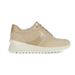 Geox Damen D DESYA A Sneaker, LT Taupe, 37 EU von Geox