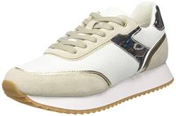 Geox Damen D DORALEA Sneaker, White/LT BEIGE, 37 EU von Geox