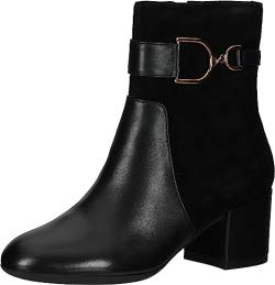 Geox Damen D Eleana Ankle Boot, Black, 37 EU von Geox