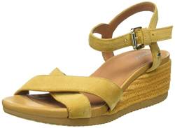 Geox Damen D Ischia Corda Sandalen, Braun (Mustard), 37 EU von Geox