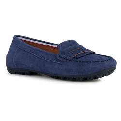 Geox Damen D KOSMOPOLIS + Grip Moccasin, Navy, 37 EU von Geox