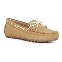 Geox Damen D Leelyan C Mokassins,Caramel White,35 EU von Geox