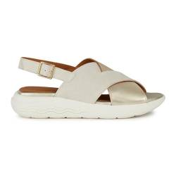 Geox Damen D SPHERICA EC5 C Sport Sandal, LT Sand/LT Gold, 38 EU von Geox