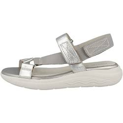 Geox Damen D SPHERICA EC5W Sandal, LT Grey/Silver, 38 EU von Geox