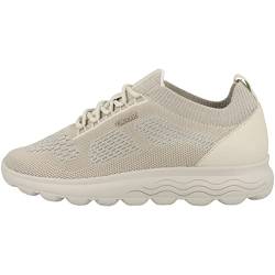 Geox Damen D SPHERICA Sneaker, Off White, 38 EU von Geox