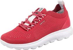 Geox Damen D Spherica A Sneakers, Rot, 36 EU von Geox